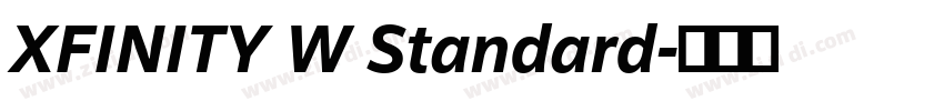 XFINITY W Standard字体转换 XFINITY W Standard字体转换